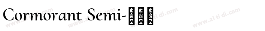 Cormorant Semi字体转换
